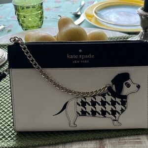 EUC Kate Spade Dachshund wristlet!